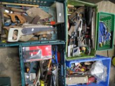 Five trays of tools - trays not included