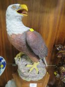 An Aynsley bald eagle on plinth to commemorate the bi-centenary of the United States of America made