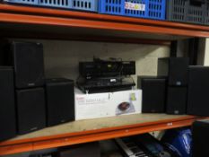 A boxed Ion turntable together with another plus a Pioneer stereo cassette deck and selection of