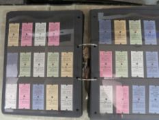 Two trays of albums of bus and other transport tickets to include White Funnel Steamers,