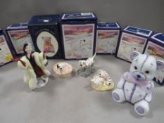 A collection of Royal Doulton 101 Dalmatians to include Pongo, Penny Yawning and Perdita together