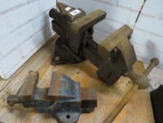 A Record No. 57 swivel vice and a smaller vice (2)