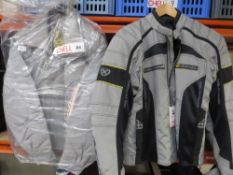 Two motor cycle jackets 1 x Akito size 5, 1 x Exon SISMIC
