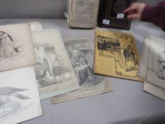 A quantity of antique and other ephemera