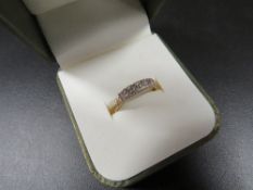 A hallmarked 9 carat gold dress ring approx. weight 1.5g