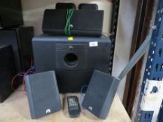 A Paramount Pictures surround sound system (7 items) House clearance