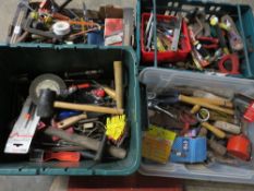 Four trays of tools - trays not included