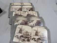 A collection of stereoscopic pictures of Jerusalem by Underwood & Underwood, in original book shaped