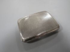 A hallmarked silver cigarette case, approx. weight 118 g
