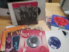 Twenty four LP records, artists include The Who, Neil Young, Harry Nilsson, Alison Moyet, Al Green,