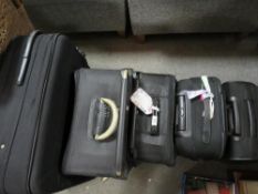 A small quantity of modern luggage cases