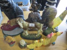 A selection of cast iron ornamental door stops