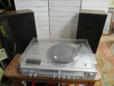 A Toshiba retro stereo system music centre