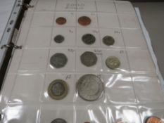 An album of British decimal coins 1p - £5, to include 2011 Offside Rule 50p, a good selection of