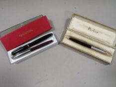 A small quantity of pens to include Parker