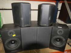A selection of six Mordaunt-Short speakers