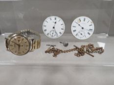 Gents Thussy wristwatch, watch movements etc