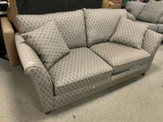 A modern upholstered sofa bed