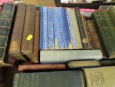 Antiquarian books, 2 boxes several 19th century together with Antique collecting, one box of books