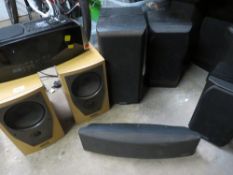 A Mission MS8 subwoofer speaker system and an Elonex system together with a selection of Mission