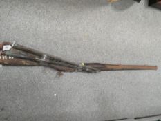 A musket and two bayonets