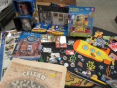 A collection of assorted modern Beatles memorabilia, to include a collection of badges, KNex