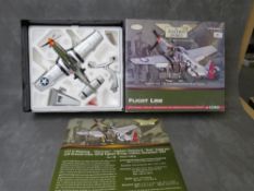 A BOXED CORGI 1:32 SCALE FLIGHT LINE COLLECTION P-51D MUSTANG 'OLD CROW' AEROPLANE, with stand and