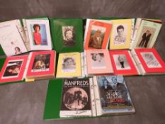 EIGHT ALBUMS OF AUTOGRAPHED PHOTOGRAPHS AND PANTOMIME FLYERS, of politicians, radio DJs,