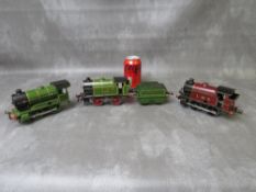 THREE UNBOXED O GAUGE 3 RAIL (LNER 460, LMS 2270 AND 1842) LOCOMOTIVES, together with an LNER