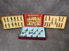 FOUR BOXED SETS OF BRITAINS LEAD SOLDIERS, to include Welsh guards set limited edition, Seaforth
