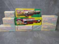 EIGHT BOXED CORGI CLASSIC SHOWMANS RANGE VEHICLES, six of which are still factory wrapped and all
