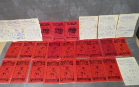 SEVENTEEN ARSENAL FC PROGRAMMES, 1929 to 1934, seven Chelsea programmes 1929 to 1934 and three