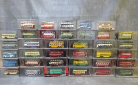 THIRTY SIX BOXES CORGI OMNIBUSES, to include buses, trolley buses and coaches