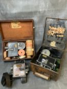 THREE 'SETRIGHT' VINTAGE BUS CONDUCTOR TICKET MACHINES, with numerous rolls of tickets and some