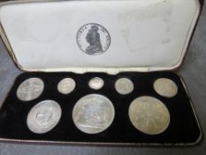 QUEEN VICTORIA 1887 JUBILEE HEAD SILVER TYPE SET, comprising three pence, withdrawn type sixpence,