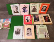 SEVEN ALBUMS OF AUTOGRAPHED PHOTOGRAPHS AND THEATRE PROGRAMMES OF TV AND FILM STARS, to include