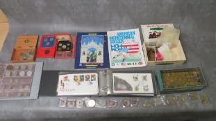 AN ALBUM OF FIRST DAY COVERS, a Superbowl XXII programme, an American bicentenial cup programme