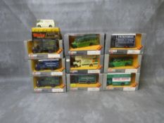 NINE BOXED CORGI CLASSIC VEHICLES, to include Bedford Pantechnicons, Bedford coaches, Thorneycroft