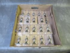 THIRTY FOUR CARDED EAGLEMOSS LEAD SOLDIERS