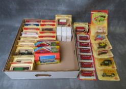 TWENTY ONE BOXED DAYS GONE VEHICLES, to include promotional examples tpogether with six Typhoo Tea