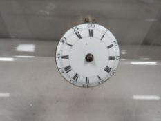 An antique 18th century Verge pocket watch movement and dial by Kilshaw Hatfield