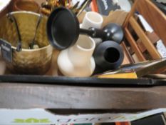 Three small trays of ex-showhome decorative items