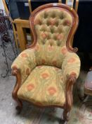 A Victorian mahogany Gentleman’s armchair