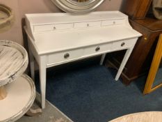 A modern cream desk with drawers W 120 cm
