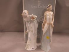 Two Royal Doulton Reflections figurines 