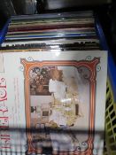 A tray of assorted LP records