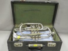 A cased cornet