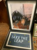 Five assorted showhome framed prints