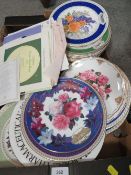 A quantity of assorted plates