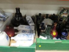 Four boxes of Wade whisky bottles etc